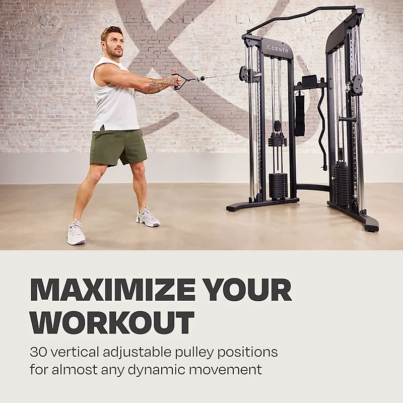 CENTR Multifunctional Cable Machine 2 Home Gym System