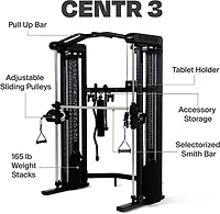 CENTR Multifunctional Cable Machine 3 Home Gym System