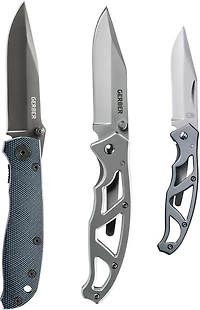 Gerber Paraframe I, Mini Paraframe and Air Ranger Knives Combo Pack
