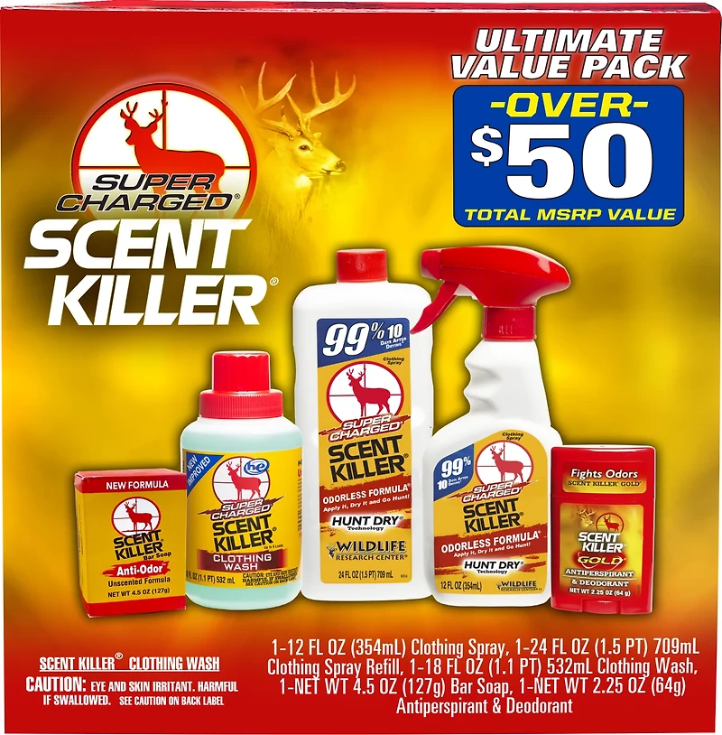 Super Charged Scent Killer Ultimate Value Kit