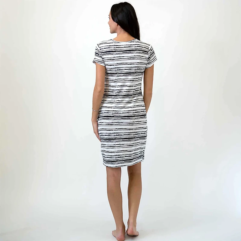 Dakini Women's Perfect Scoop Neck Stripe Dress