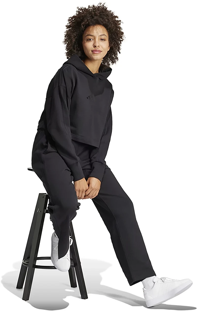 adidas Women's ALL SZN French Terry 3-Stripes Straight Leg Pants