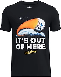 Under Armour Boys' Baseball Out of Here Short Sleeve Tee