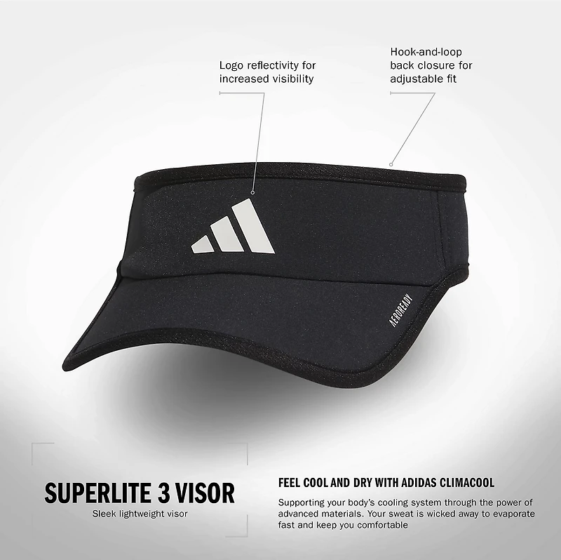 adidas Women's Superlite 3 Visor