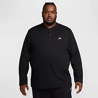 Nike Men's Club Long Sleeve Henley Shirt