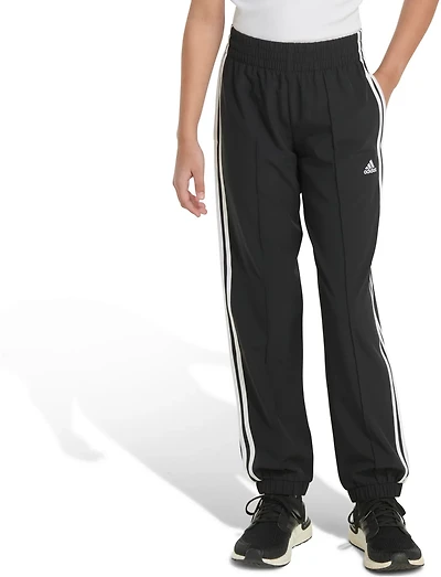 adidas Girls' Woven 3-Stripes Joggers