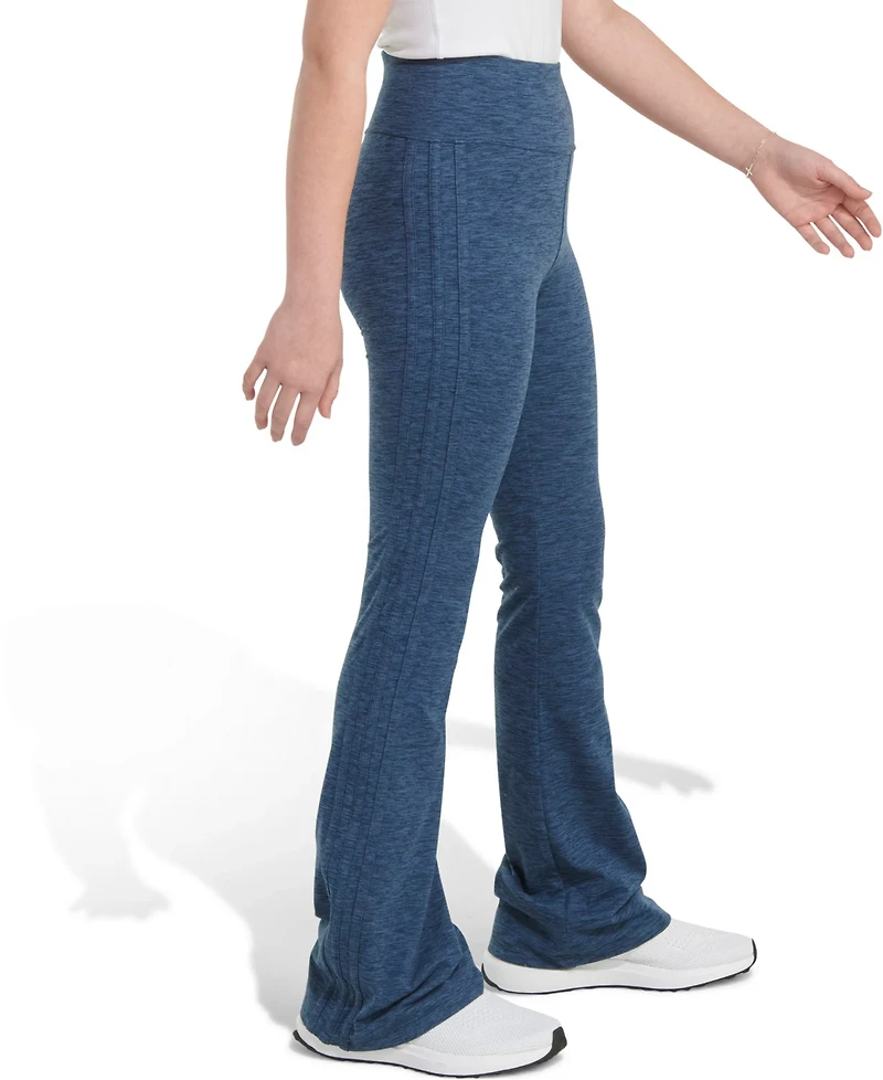 adidas Girls' Melange Flare Leg Pants