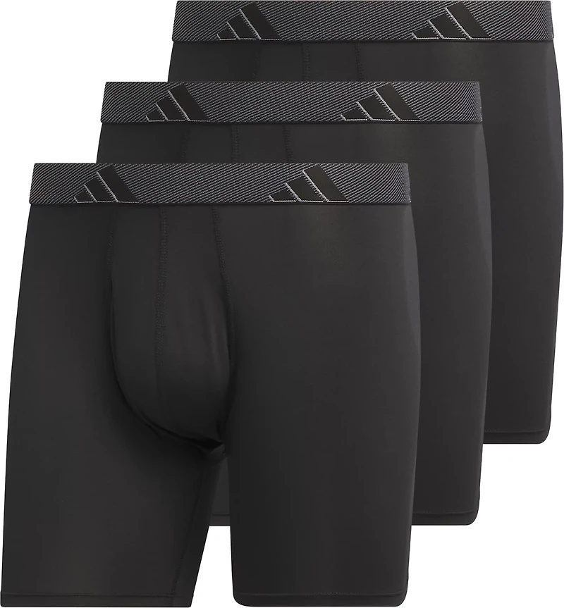 adidas Men's Microfiber Boxer Briefs 3-Pack