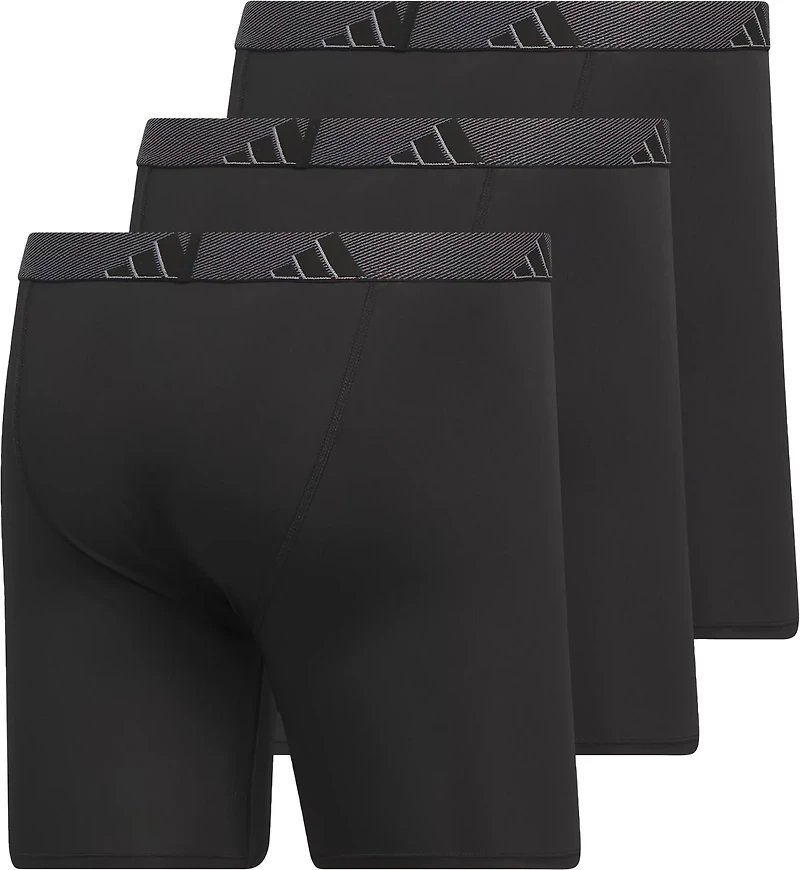 adidas Men's Microfiber Boxer Briefs 3-Pack