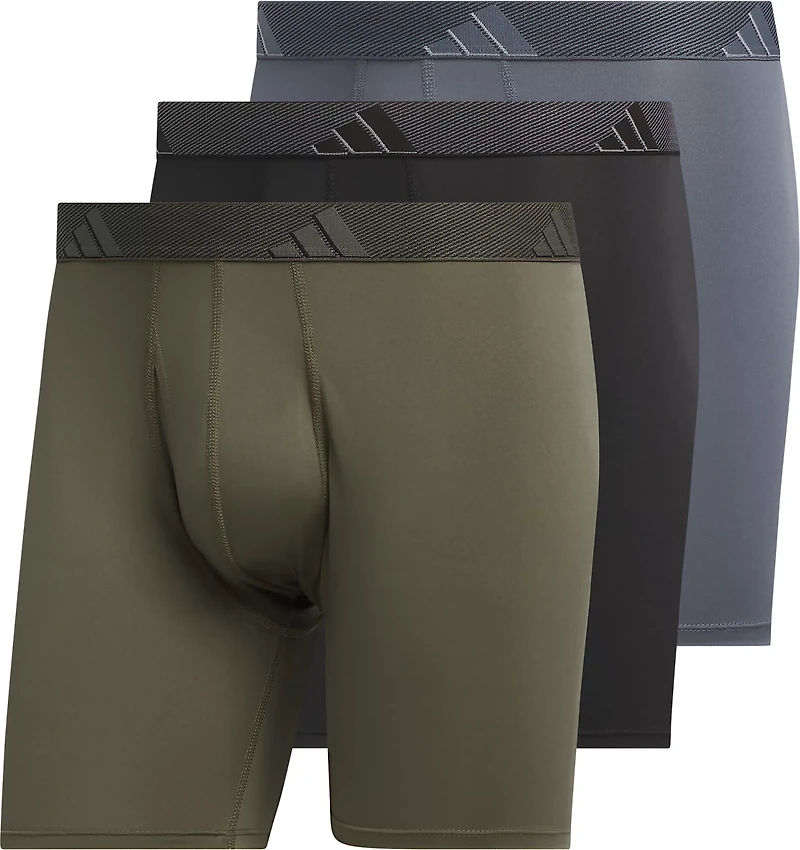 adidas Men's Microfiber Boxer Briefs 3-Pack