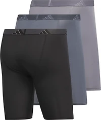 adidas Men's Microfiber Long Boxer Briefs 3-Pack