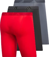 adidas Men's Microfiber Long Boxer Briefs 3-Pack