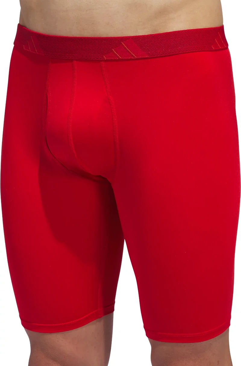 adidas Men's Microfiber Long Boxer Briefs 3-Pack