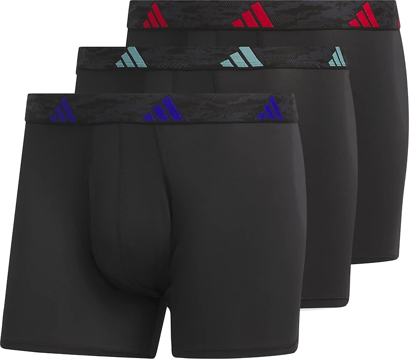 adidas Men's Microfiber Trunks 3-Pack