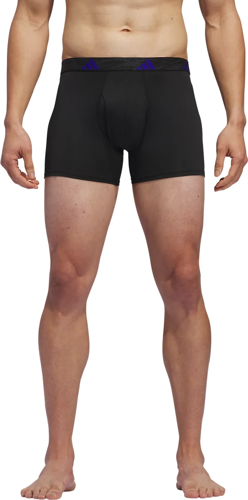 adidas Men's Microfiber Trunks 3-Pack