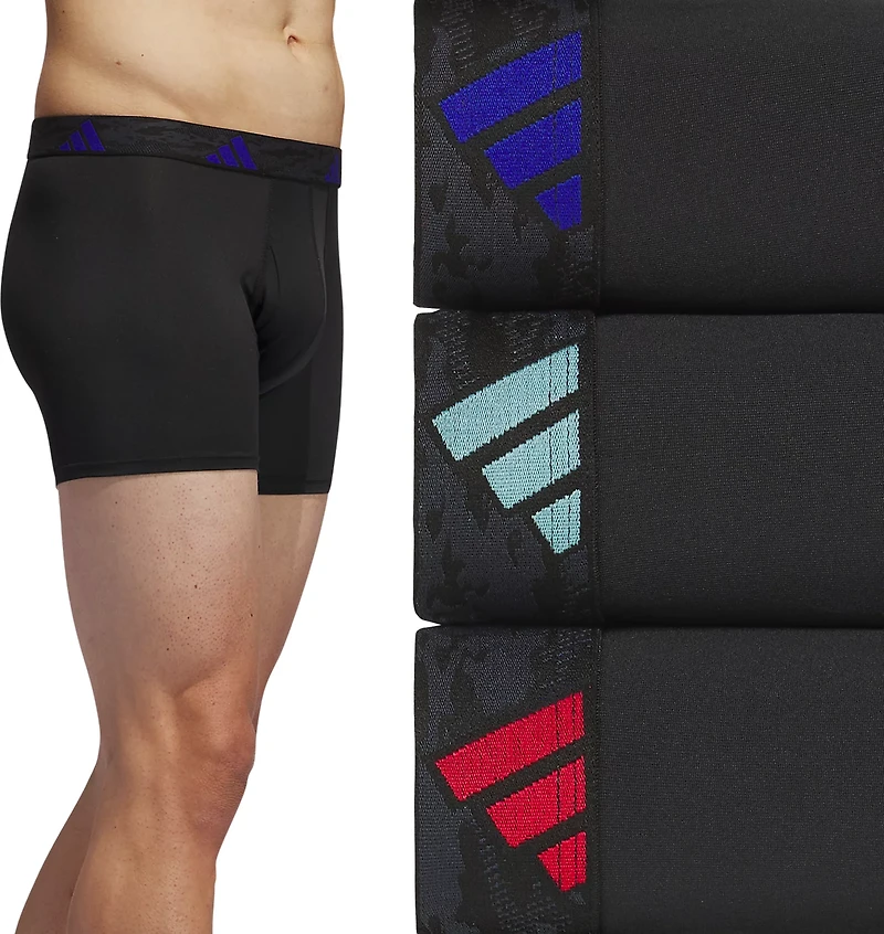 adidas Men's Microfiber Trunks 3-Pack