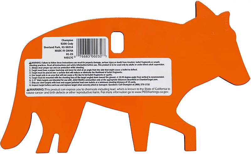 Champion IMPACT Rimfire Coyote Target