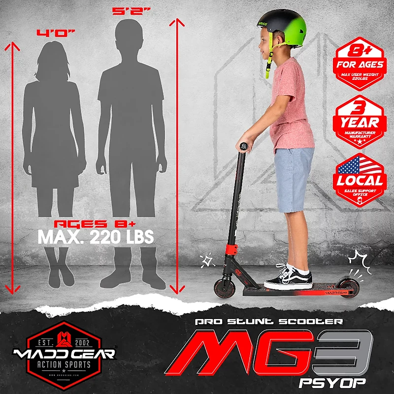 Madd Gear MG3 Psyop Kick Pro Scooter