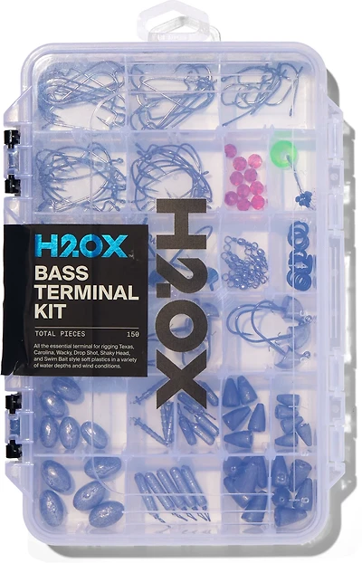 H20X 150 Piece Bass Terminal Tackle Kit
