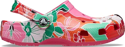 Crocs Kids' Classic Woodcut Floral Clogs