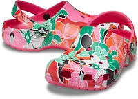 Crocs Kids' Classic Woodcut Floral Clogs