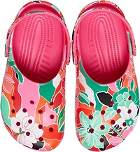 Crocs Kids' Classic Woodcut Floral Clogs