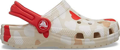 Crocs Toddler Girls' Classic Heart Print TD Clogs