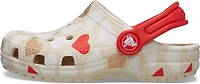 Crocs Toddler Girls' Classic Heart Print TD Clogs