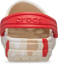 Crocs Toddler Girls' Classic Heart Print TD Clogs