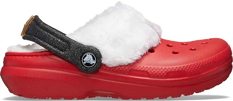Crocs Toddler Girls' Santa Lined Clogs
