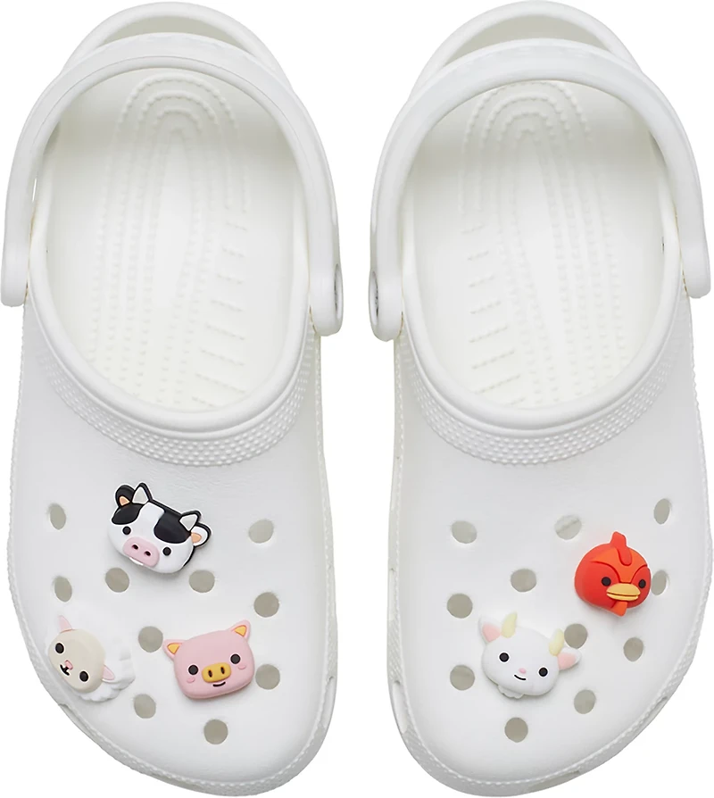 Crocs Jibbitz 3-D Farm Animal Faces Charms 5-Pack