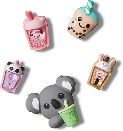 Crocs Jibbitz Drinking Boba Charms 5-Pack
