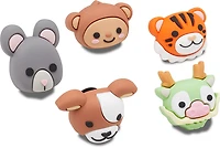 Crocs Jibbitz 3-D Animal Mix Face Charms 5-Pack