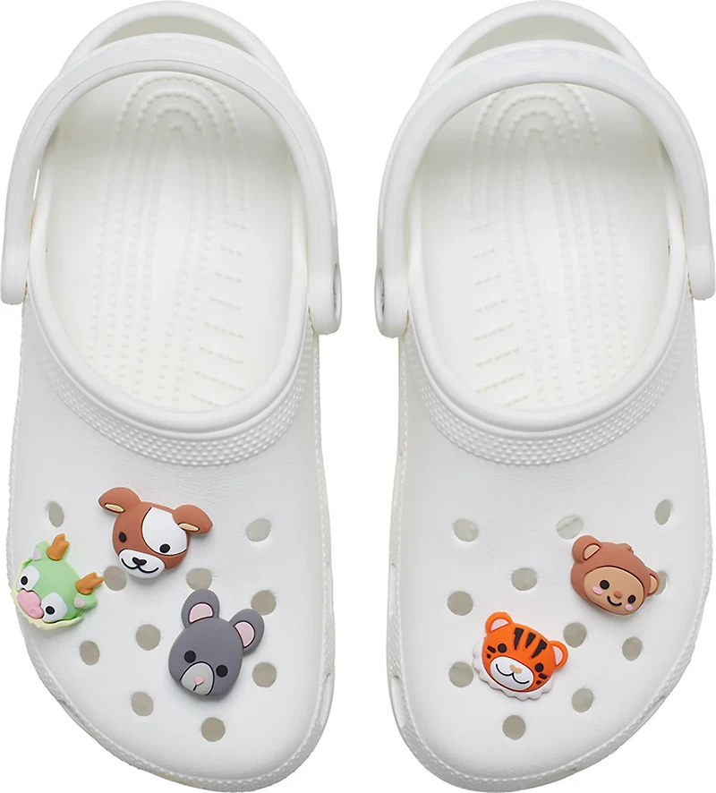 Crocs Jibbitz 3-D Animal Mix Face Charms 5-Pack