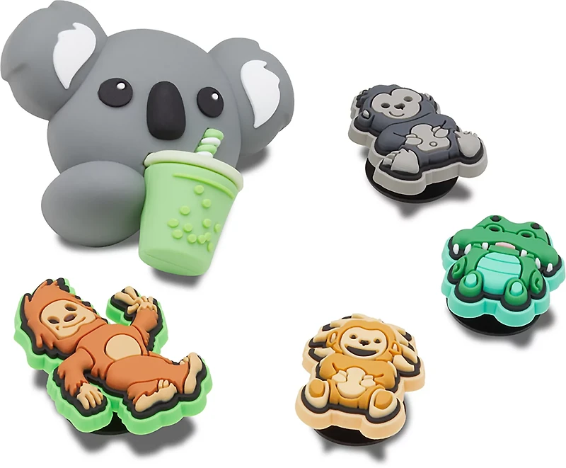 Crocs Jibbitz Cute Baby Safari Animals Charms 5-Pack