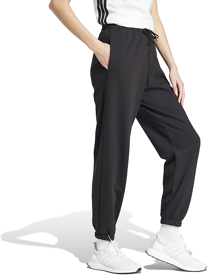 adidas Women's Essentials Small Logo French Terry Cuffed Pants