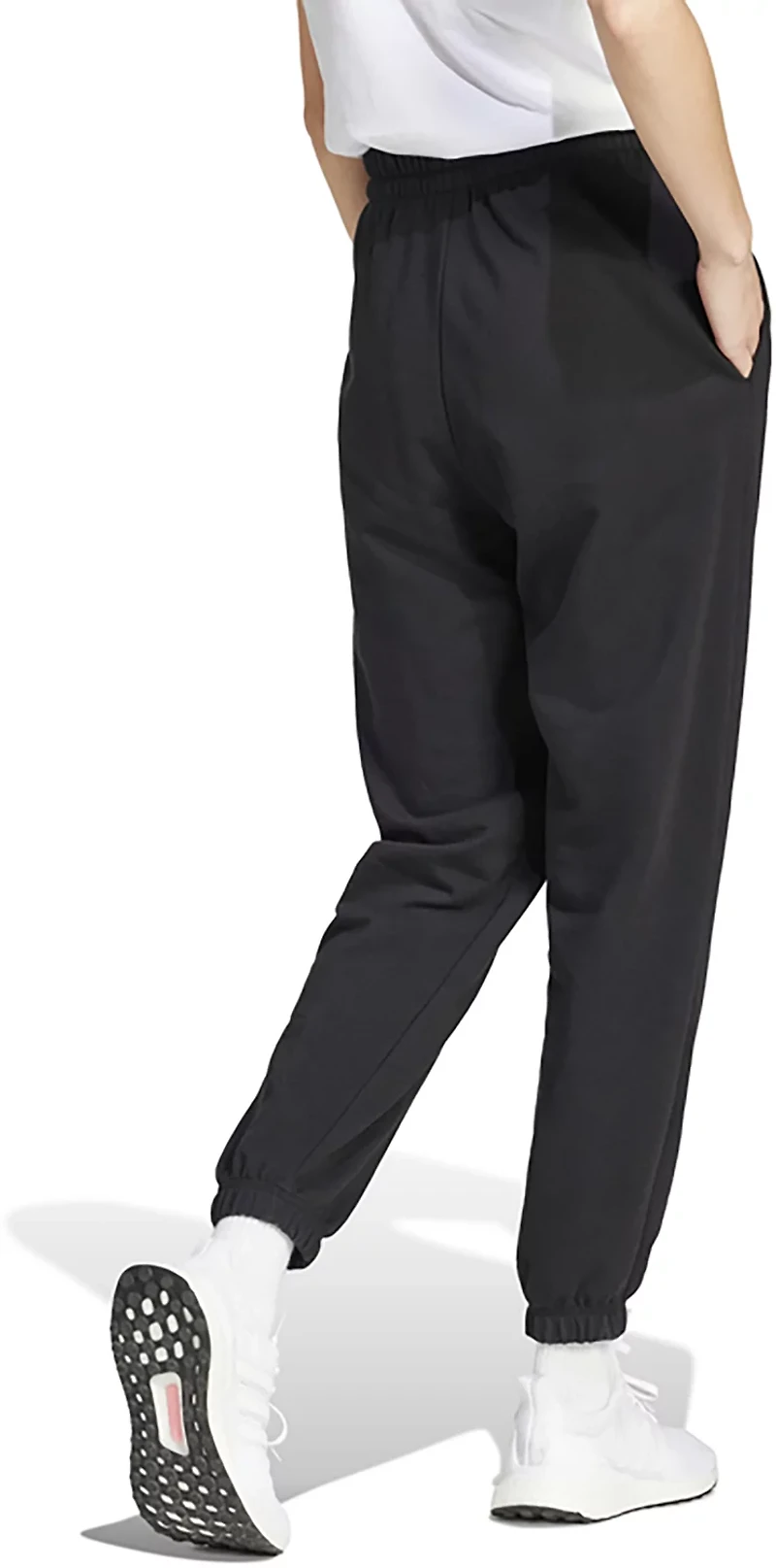 adidas Women's Essentials Small Logo French Terry Cuffed Pants