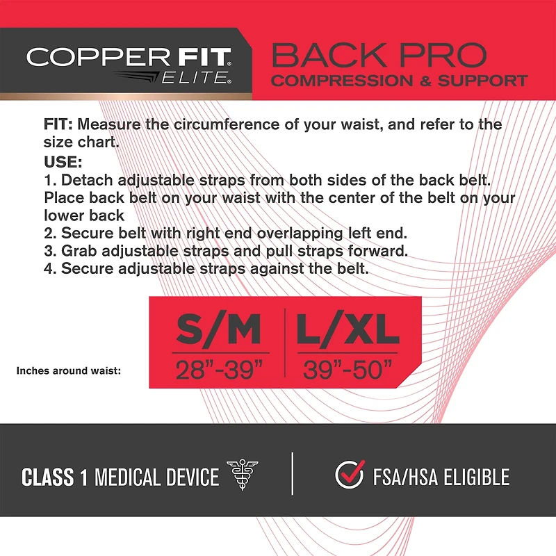 Copper Fit Elite Back Pro Sleeve