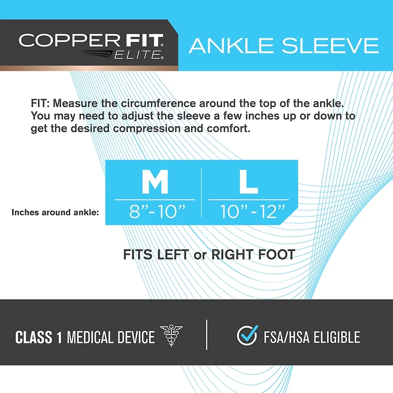Copper Fit Elite Ankle Support Sleeve