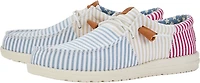 HEYDUDE Men's Wally Tri Seersucker Americana Slip-On Shoes