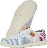 HEYDUDE Men's Wally Tri Seersucker Americana Slip-On Shoes