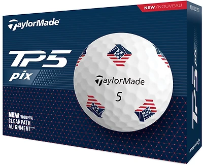 TaylorMade 2024 TP5 PIX 3.0 USA Golf Balls 12-Pack