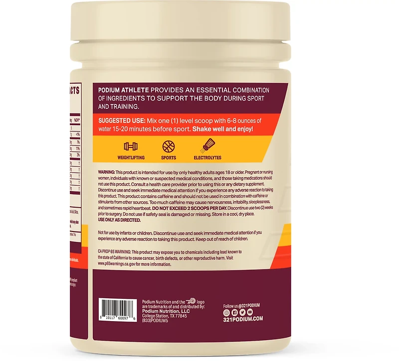 PODIUM Athlete PreWorkout Powder