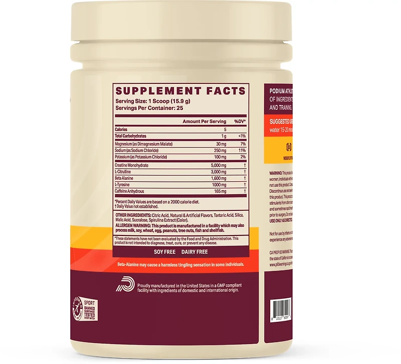 PODIUM Athlete PreWorkout Powder