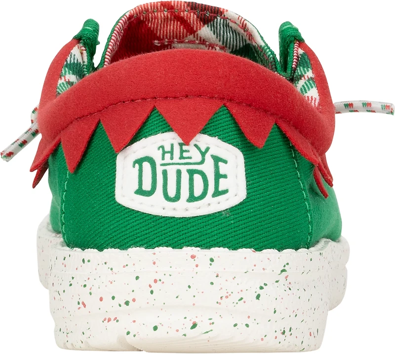 HEYDUDE Kids' Wally Holiday Elf Shoes