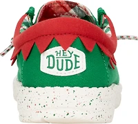 HEYDUDE Kids' Wally Holiday Elf Shoes