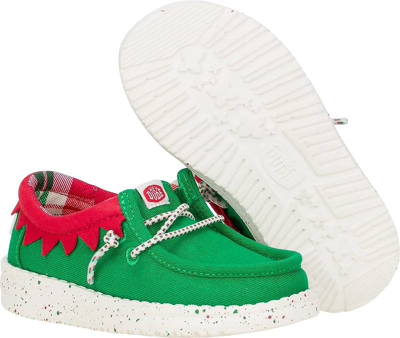 HEYDUDE Toddlers' Wally Holiday Elf Shoes