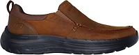 SKECHERS Men's Decklan Leather Slip-on Shoes