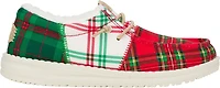 HEYDUDE Kids' Preschool Wally Plaid PSGS Slip-on Shoes