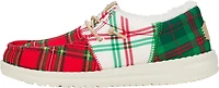 HEYDUDE Kids' Preschool Wally Plaid PSGS Slip-on Shoes